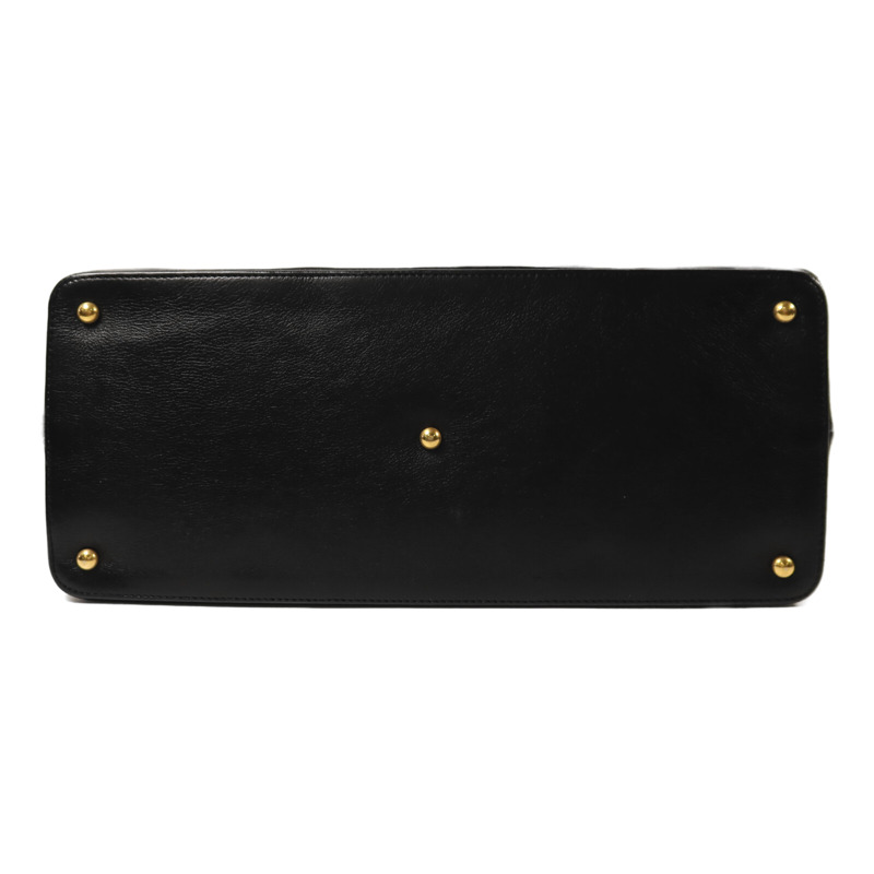 CHANEL 牛皮皮革2 Way Shoulder金扣鏈帶手挽肩背兩用-3