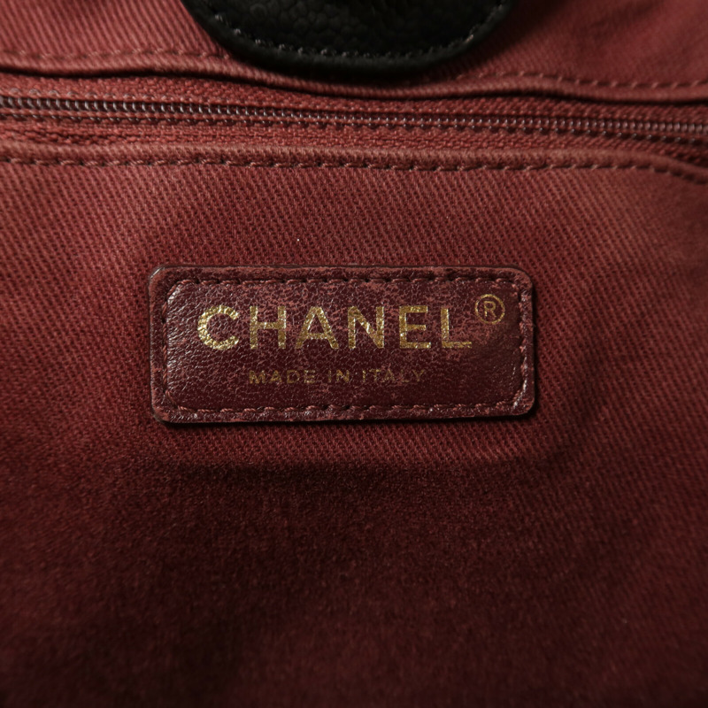 CHANEL 牛皮皮革2 Way Shoulder金扣鏈帶手挽肩背兩用-5