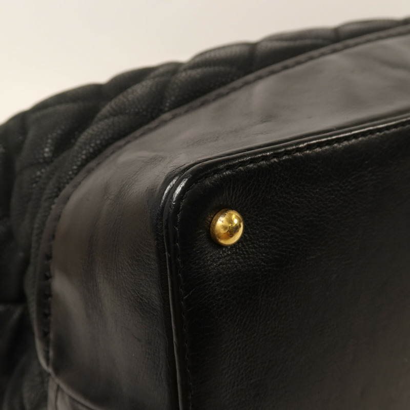 CHANEL 牛皮皮革2 Way Shoulder金扣鏈帶手挽肩背兩用-10