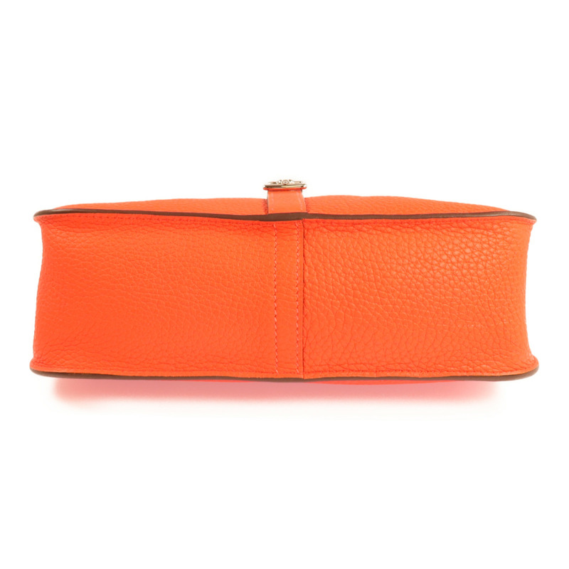 HERMES Clemence皮革Halzan 25銀扣兩用手挽肩背包-3