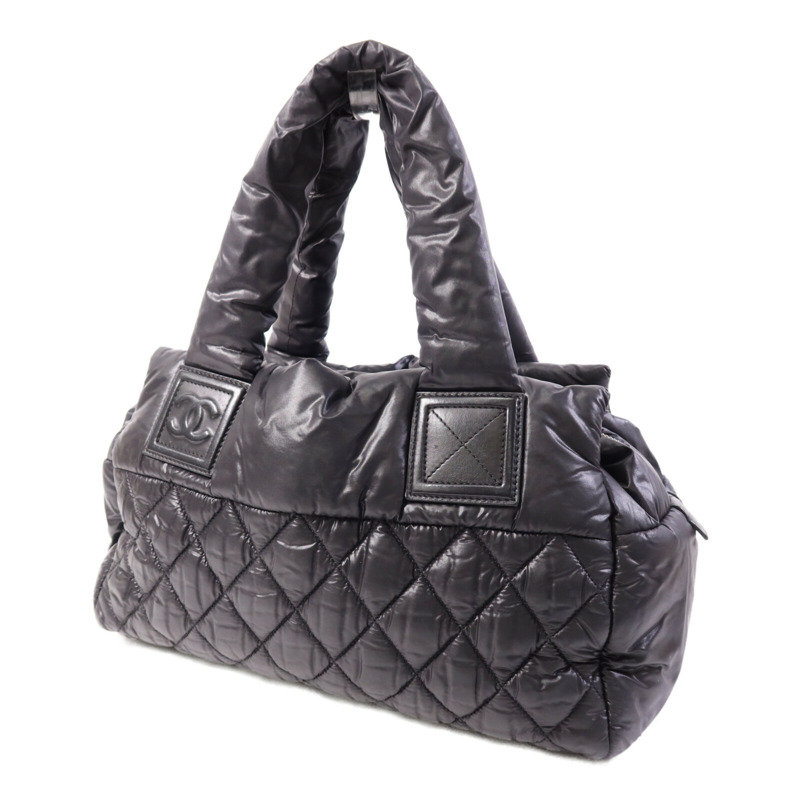 CHANEL 尼龍Coco Cocoon Small銀扣手挽袋-2