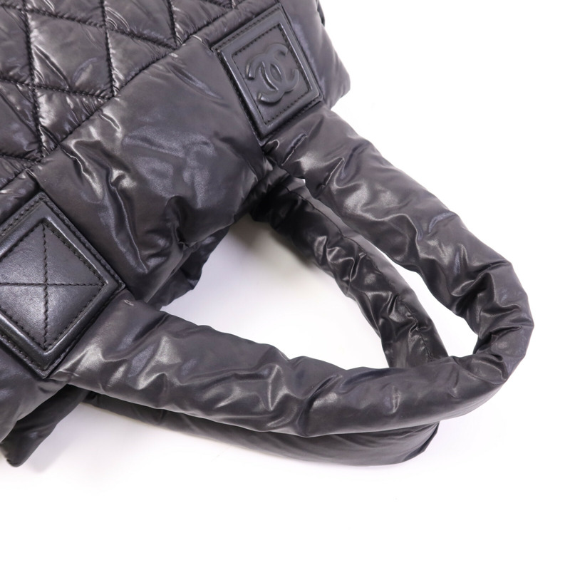 CHANEL 尼龍Coco Cocoon Small銀扣手挽袋-7