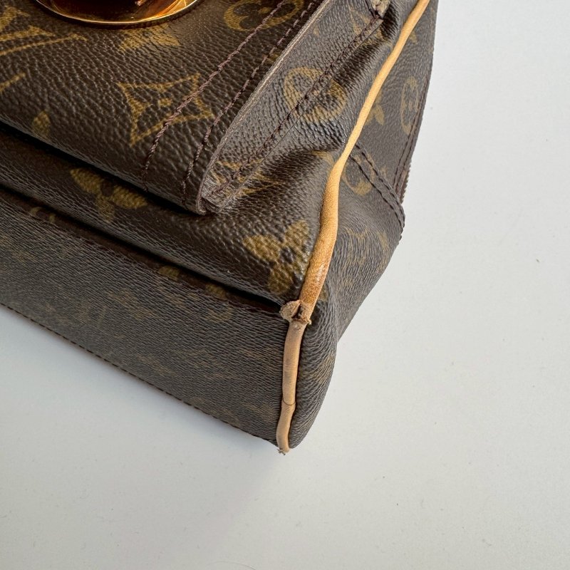 🎉近九成新✨經典不敗款 LV 經典花紋烏瑪舒曼手提包-3