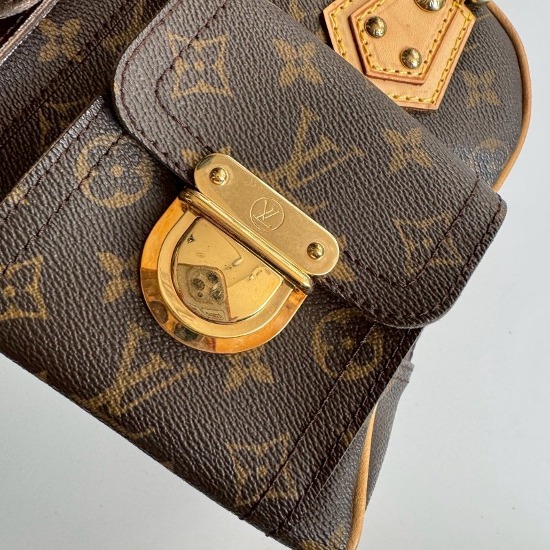 🎉近九成新✨經典不敗款 LV 經典花紋烏瑪舒曼手提包-8