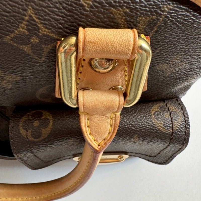 🎉近九成新✨經典不敗款 LV 經典花紋烏瑪舒曼手提包-11