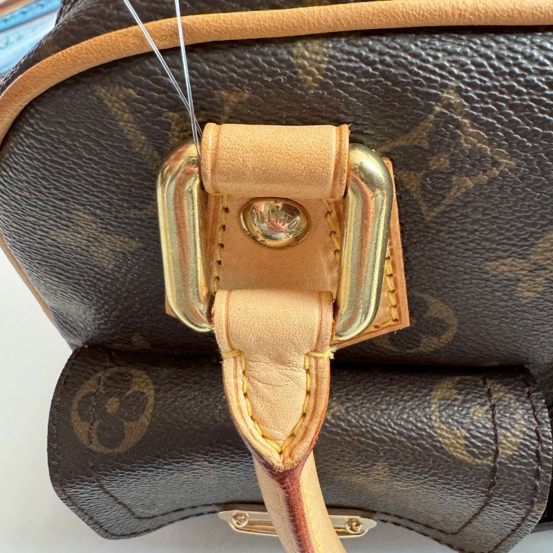 🎉近九成新✨經典不敗款 LV 經典花紋烏瑪舒曼手提包-12