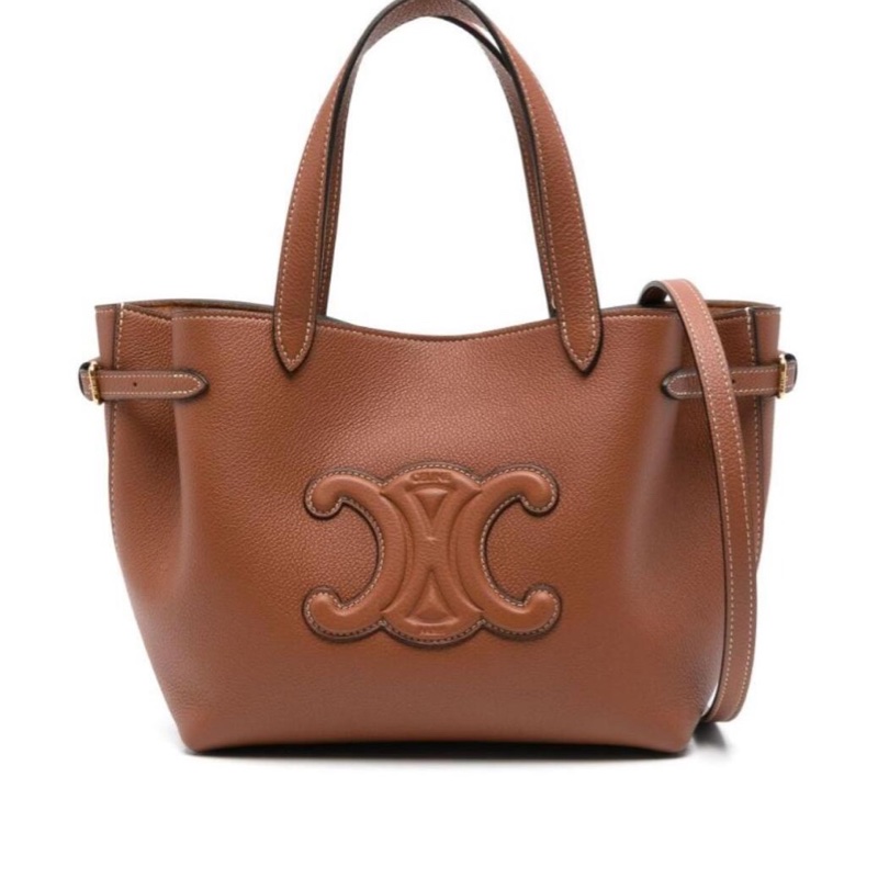 Celine 女士 MINI CABAS ANAIS CUIR TRIOMPHE 粒面小牛皮手袋均碼碼MINI、21cm*10cm*20cm-0