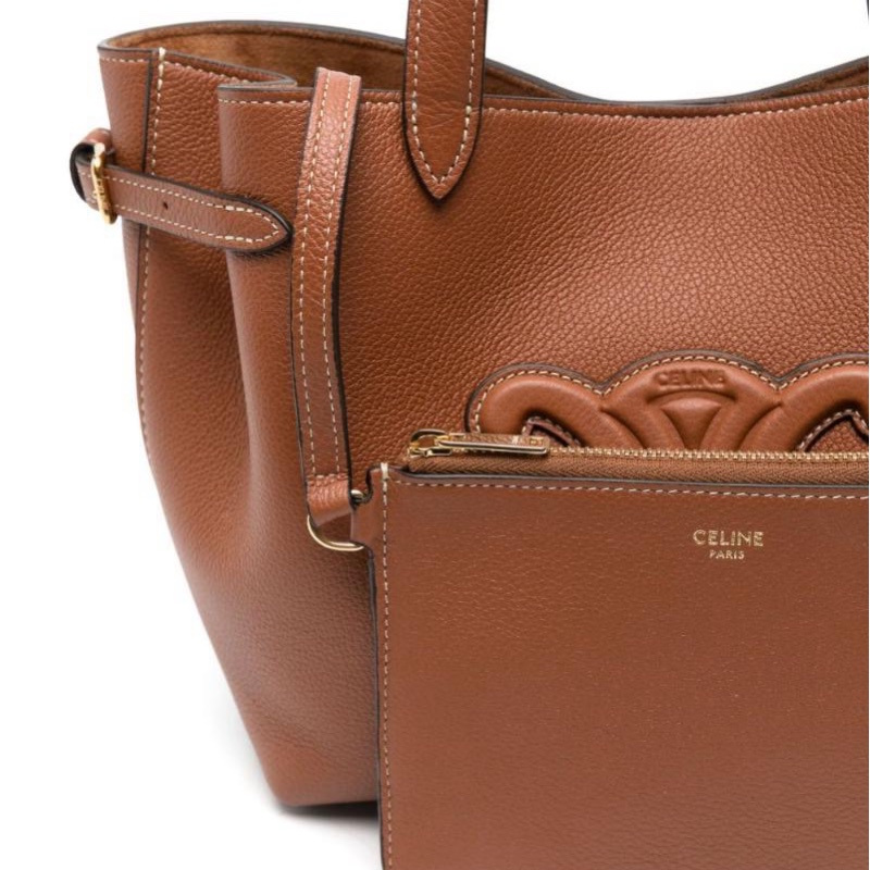 Celine 女士 MINI CABAS ANAIS CUIR TRIOMPHE 粒面小牛皮手袋均碼碼MINI、21cm*10cm*20cm-1