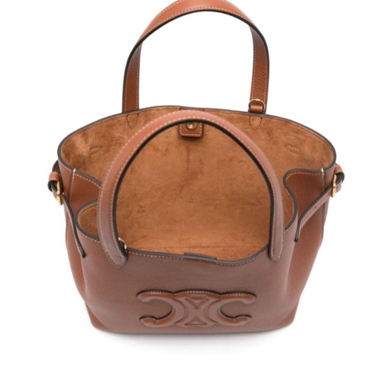 Celine 女士 MINI CABAS ANAIS CUIR TRIOMPHE 粒面小牛皮手袋均碼碼MINI、21cm*10cm*20cm-3