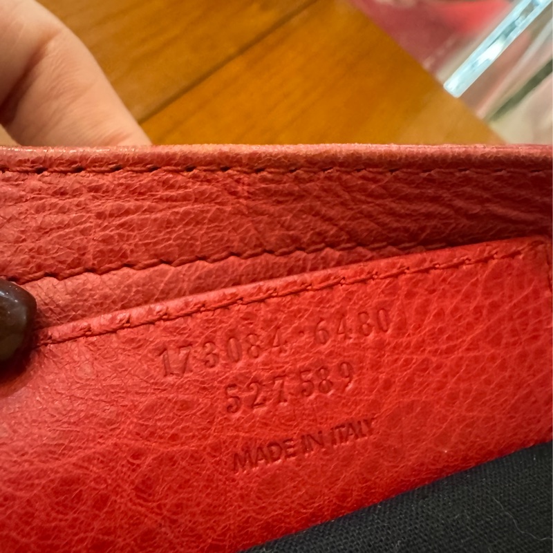 ✨外出無腦帶 BALENCIAGA 紅色皮革鉚釘機車包-7