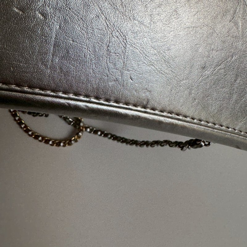 ✨全網最低價 Chanel 太空銀雙色鏈帶後背包-22