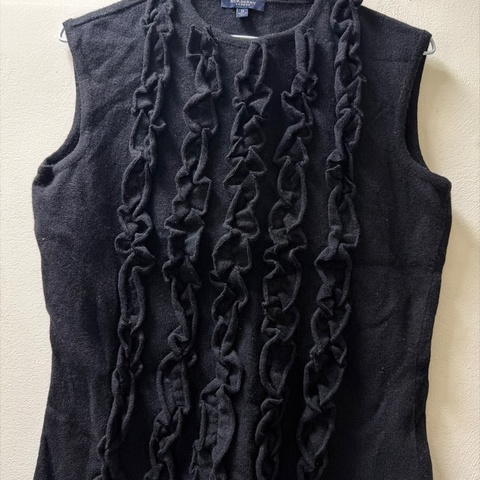 Burberry 黑色 短袖 毛衣 義大利 M