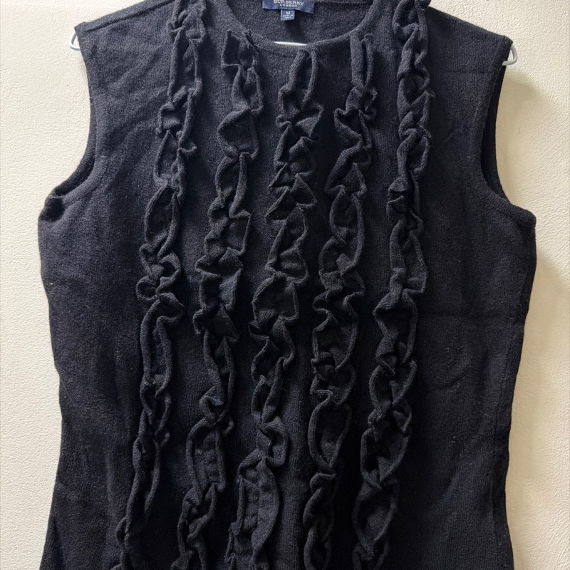 Burberry 黑色 短袖 毛衣 義大利 M-0