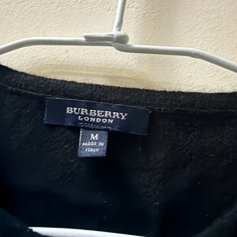 Burberry 黑色 短袖 毛衣 義大利 M-4