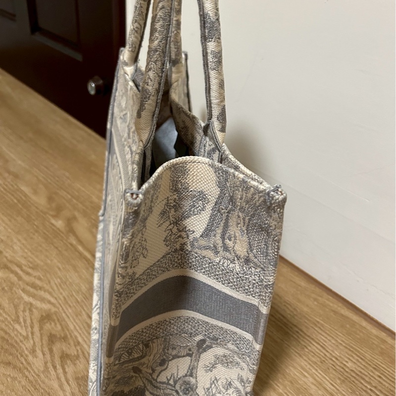 dior tote 動物園 中號 灰色-2