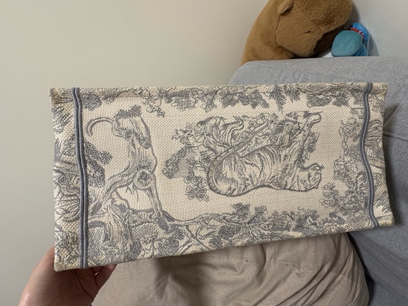 dior tote 動物園 中號 灰色-7