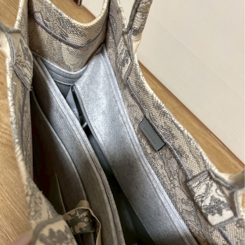 dior tote 動物園 中號 灰色-8