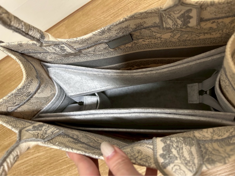 dior tote 動物園 中號 灰色-9