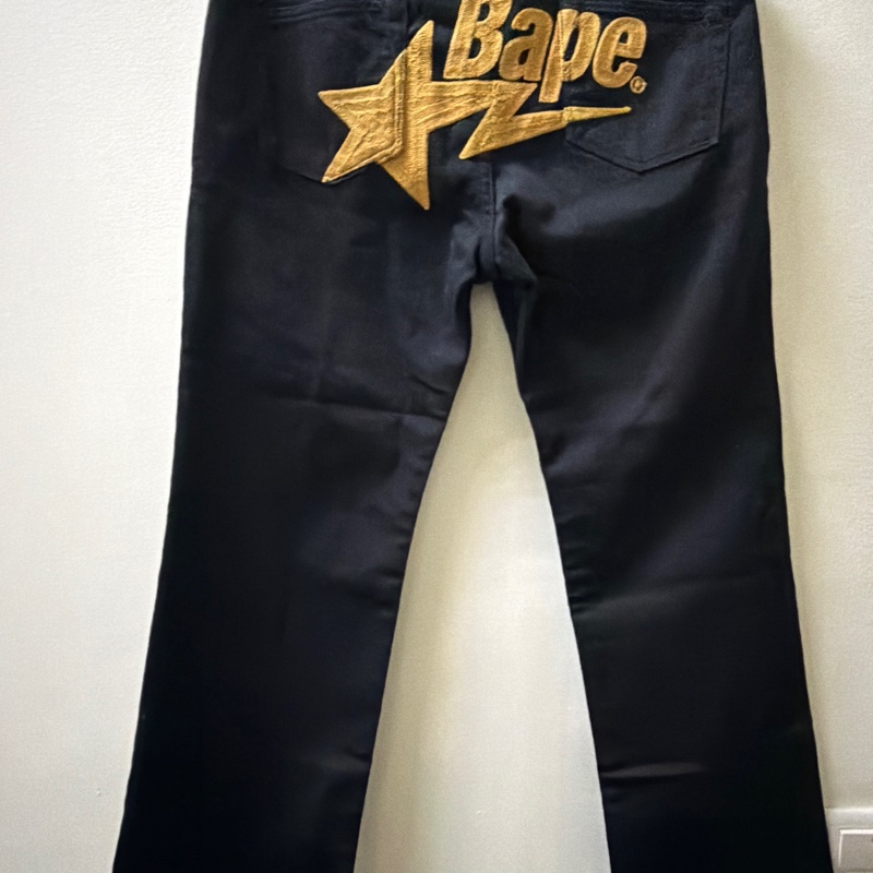 Bape 黑色 休閒長褲 日本 S-2