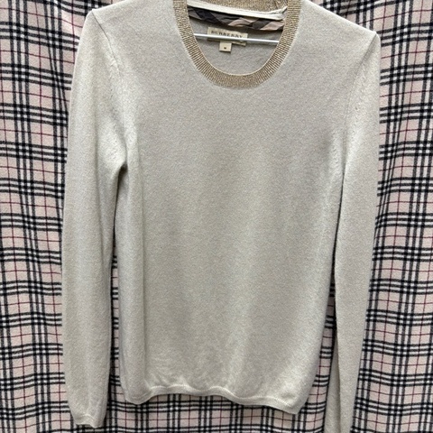 Burberry 100%cashmere 長袖毛衣 M