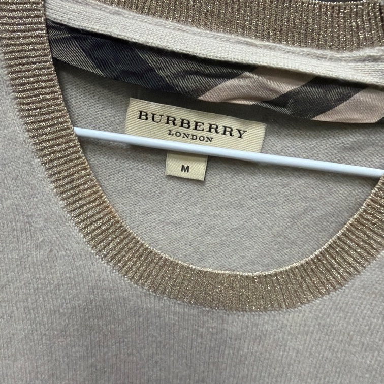Burberry 100%cashmere 長袖毛衣 M-1