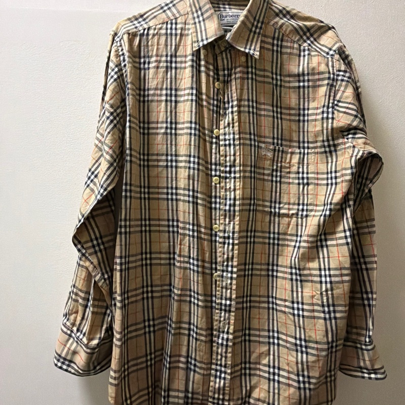 Burberry 經典 格紋 長袖襯衫 M-0