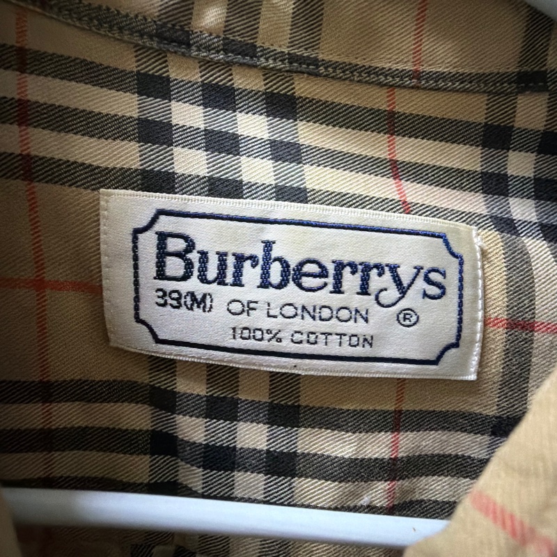 Burberry 經典 格紋 長袖襯衫 M-1