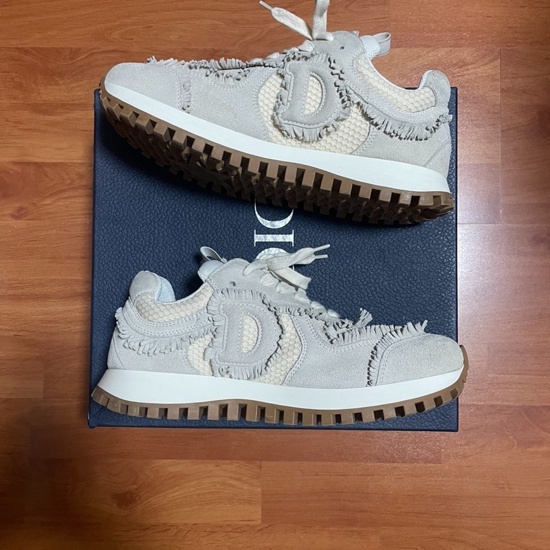 Dior迪奧 C'est Dior低幫 生活休閒鞋 女款米白色 38.5碼-2