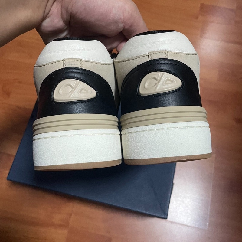 Dior迪奧B57徽標休閒運動鞋 中幫板鞋 男款 米色 42碼-4