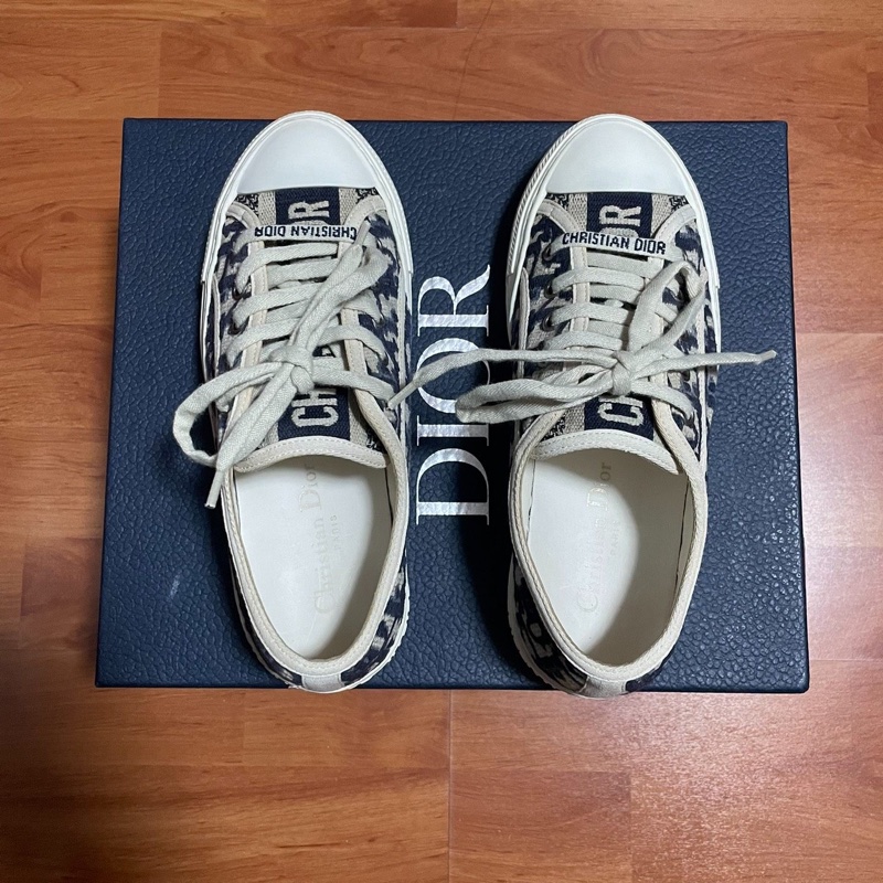 Dior迪奧walk'dior滿印厚底CD印花休閒板鞋 35.5碼-3