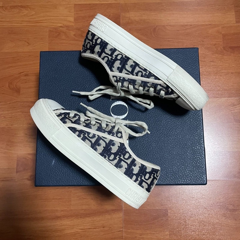 Dior迪奧walk'dior滿印厚底CD印花休閒板鞋 35.5碼-7