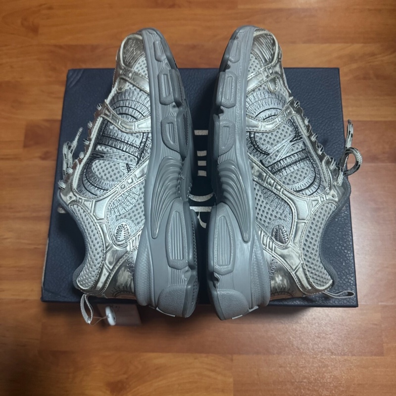 Dior老爹鞋迪奧Chrono低幫字母簽名款 女款 灰銀色 36碼-6