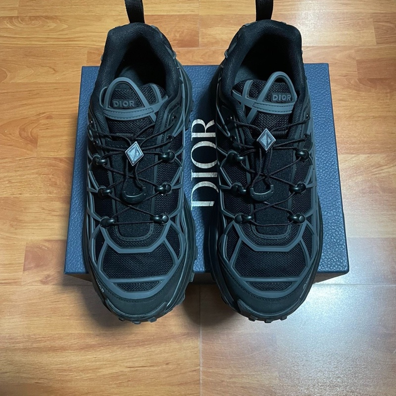 Dior正品迪奧B31黑武士藤格紋休閒鞋 男款 黑色 42碼-2