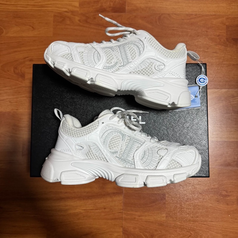 Dior老爹鞋迪奧新款Chrono簽名低幫運動鞋 白色 35.5碼-0