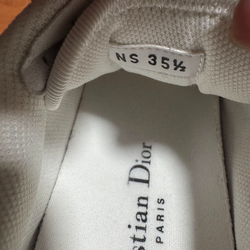 Dior老爹鞋迪奧新款Chrono簽名低幫運動鞋 白色 35.5碼-4