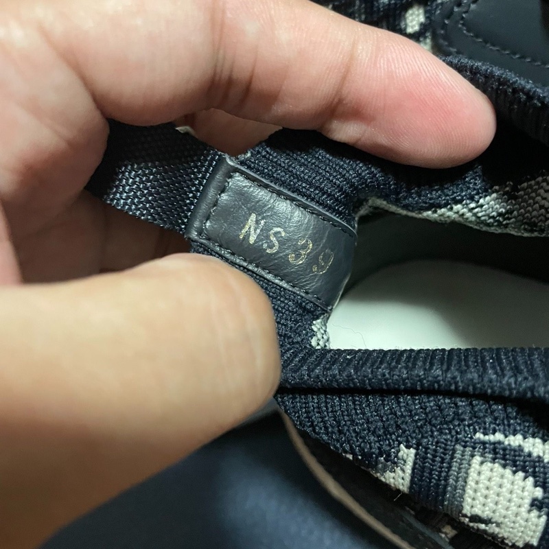 Dior新款中幫滿印厚底鞋迪奧Walk'n 女款 黑白色 39碼-4