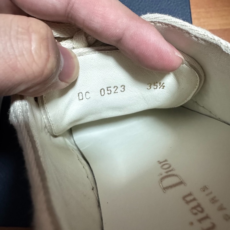 Dior迪奧厚底板鞋walk'dior正品刺繡滿印休閒板鞋 35.5碼-5
