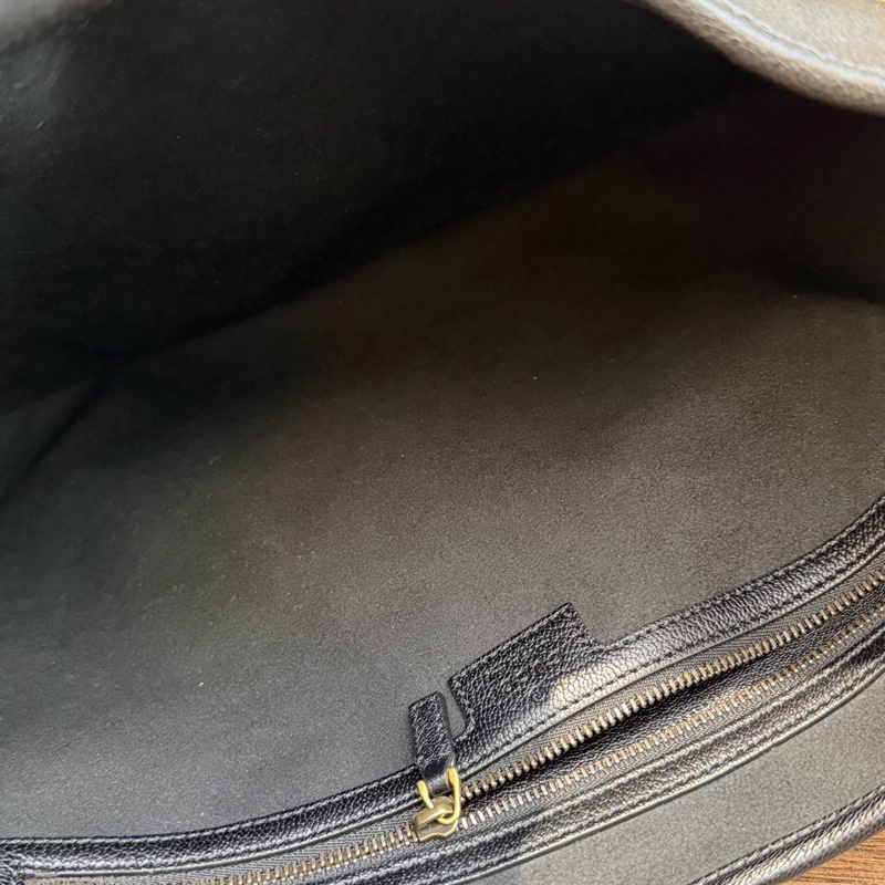 閒置Gucci古馳新月腋下包黑金-8