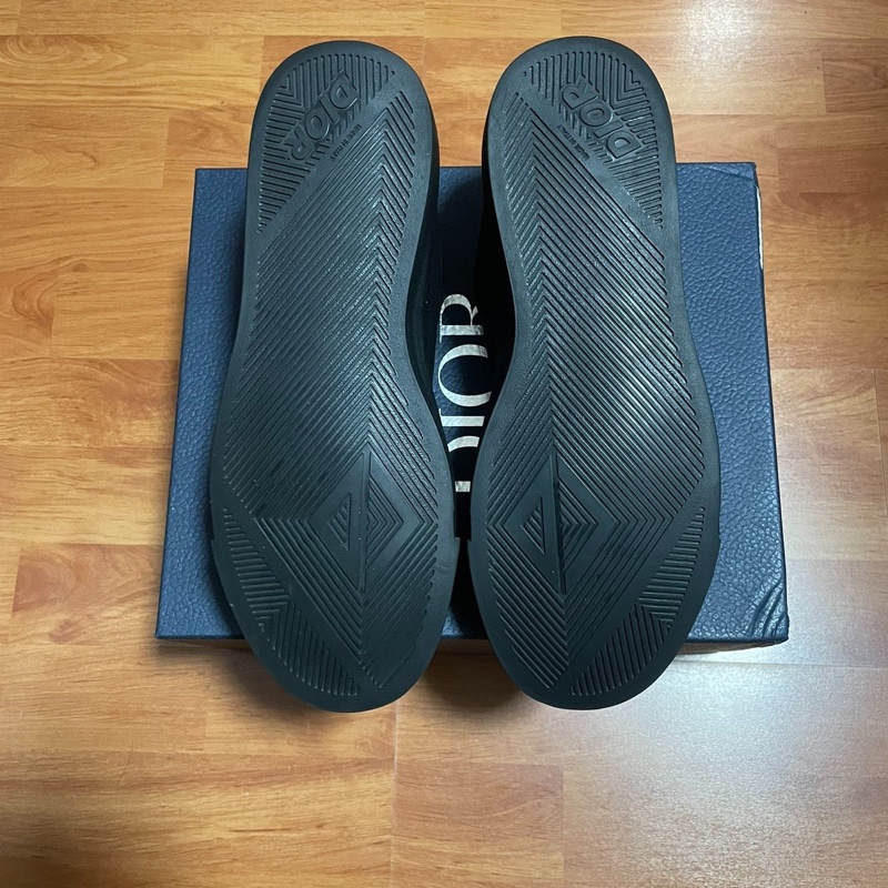 Dior迪奧B101徽標 低幫系帶時尚板鞋 男款 黑色 42碼-9