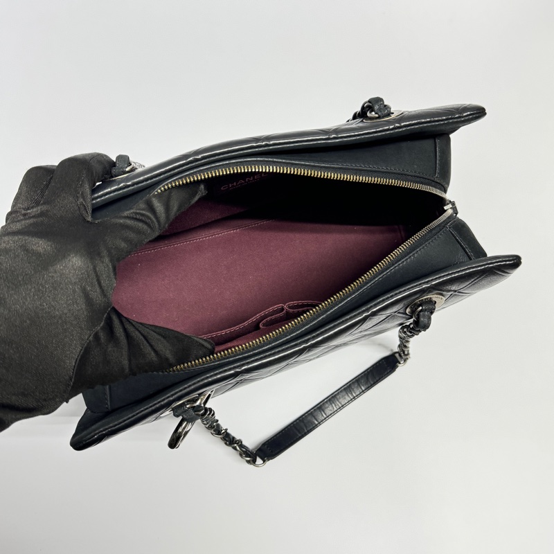 【極新🎁】 Chanel 香奈兒 復古銀釦 牛皮 肩背包 （專櫃243,100）-20