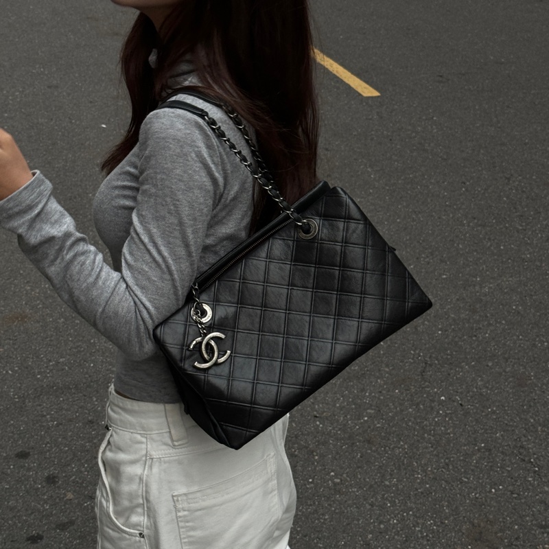 【極新🎁】 Chanel 香奈兒 復古銀釦 牛皮 肩背包 （專櫃243,100）-29