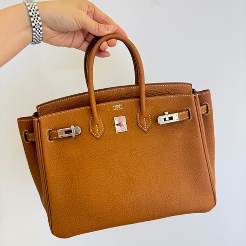 愛馬仕 / Hermes bk25 金棕銀扣 togo 框H 刻印 價格超香