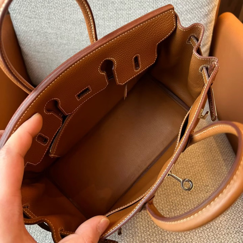 愛馬仕 / Hermes bk25 金棕銀扣 togo 框H 刻印 價格超香-8