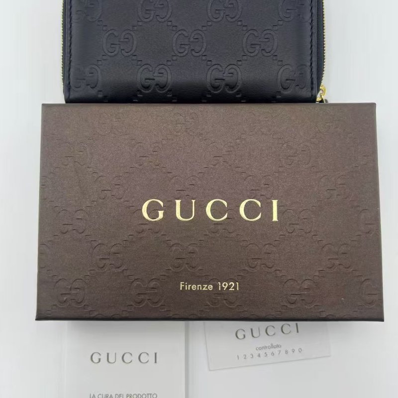 古馳 Signature 系列全拉鍊長款錢包-11