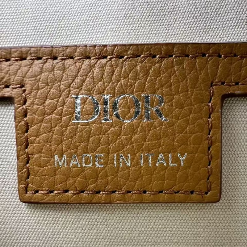 迪奧 Oblique 老花帆布郵差包-3