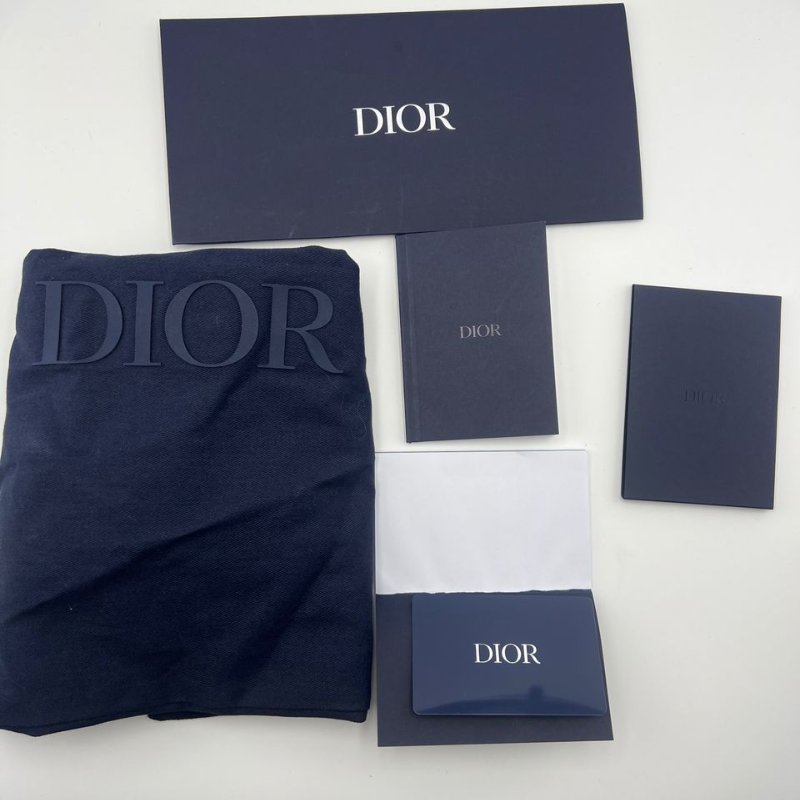 迪奧 Oblique 老花帆布郵差包-5