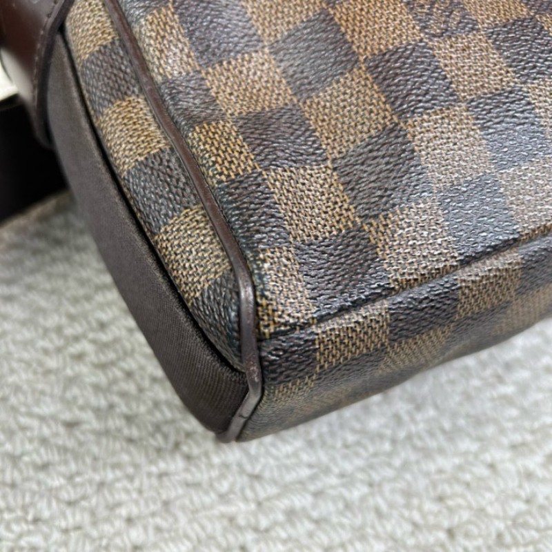 LV路易威登棕棋盤格豆腐包公文包 可單肩可斜挎 容量合適 商務休閒都合適-14