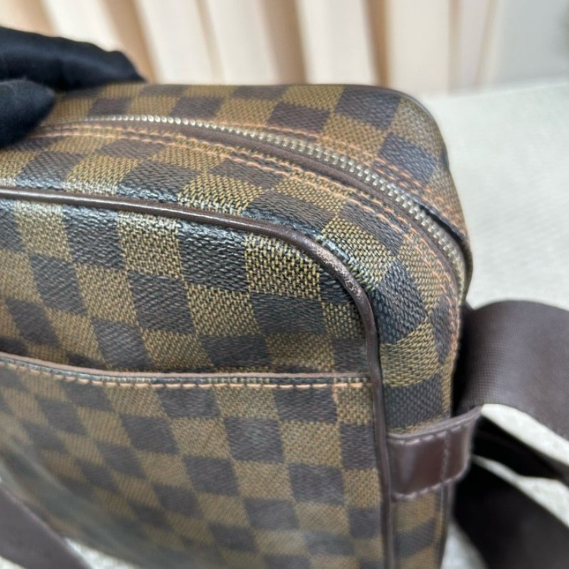 LV路易威登棕棋盤格豆腐包公文包 可單肩可斜挎 容量合適 商務休閒都合適-17