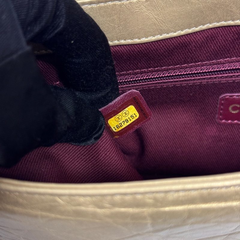 【超級新❗️】 Chanel CF28 極稀有黃金色口蓋包（絕版限量專櫃30萬）-22