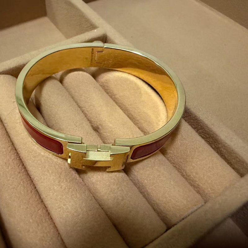 愛馬仕 Clic H 系列琺瑯手鐲-3